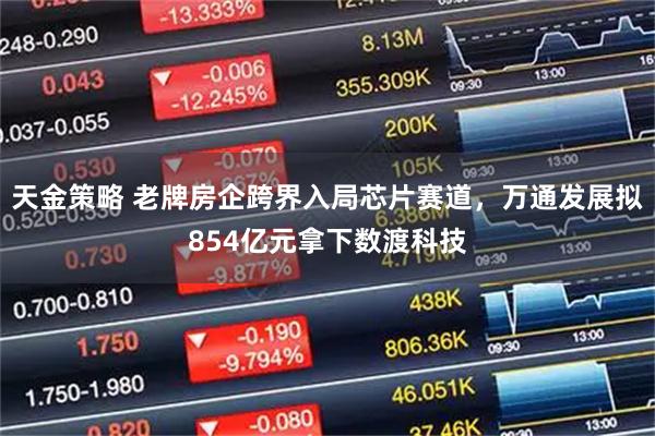 天金策略 老牌房企跨界入局芯片赛道,万通发展拟854亿元拿下数渡科技