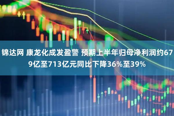 锦达网 康龙化成发盈警 预期上半年归母净利润约679亿至713亿元同比下降36%至39%