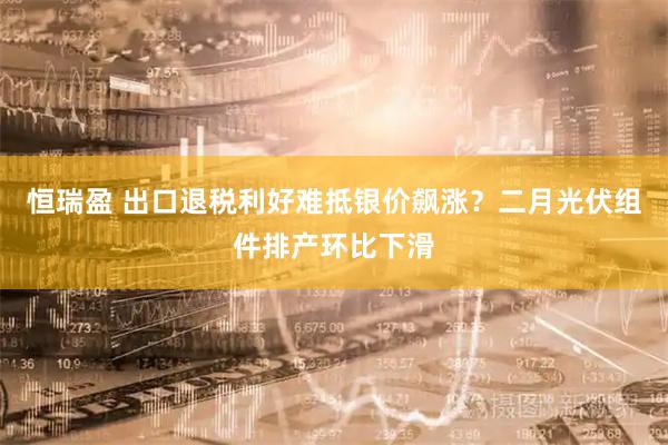 恒瑞盈 出口退税利好难抵银价飙涨？二月光伏组件排产环比下滑